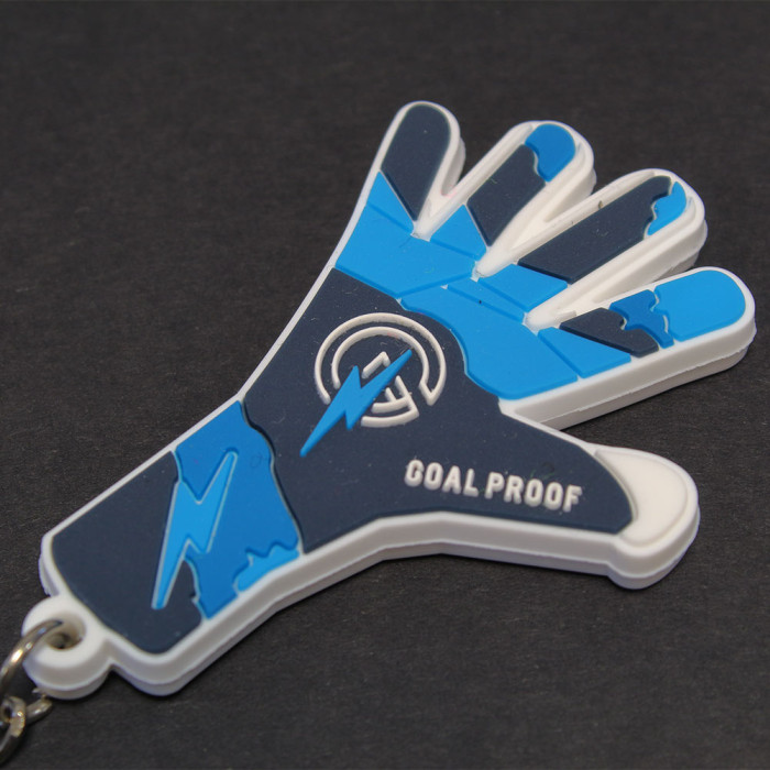 GPK001 Keeper iD Goalproof FORCE Mini Glove Keyring Storm Blue