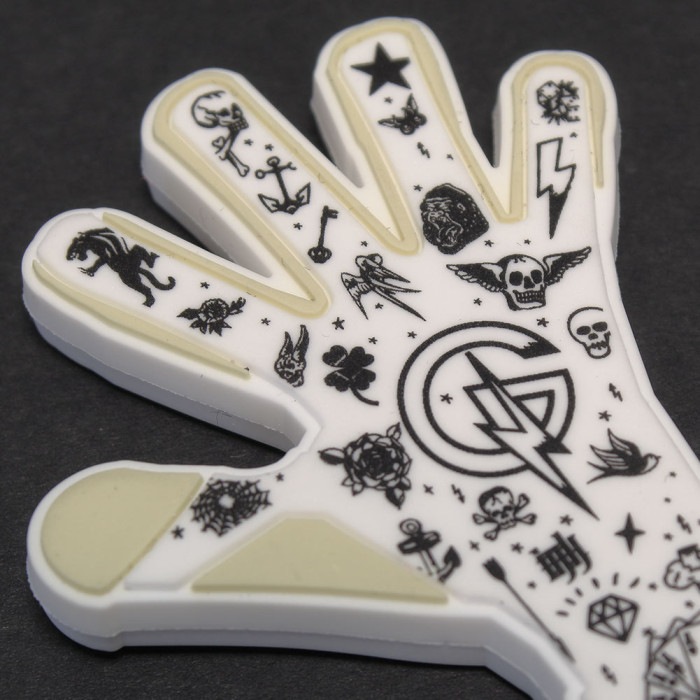 Keeper iD Goalproof INK Mini Glove Keyring White/Tattoo Navy