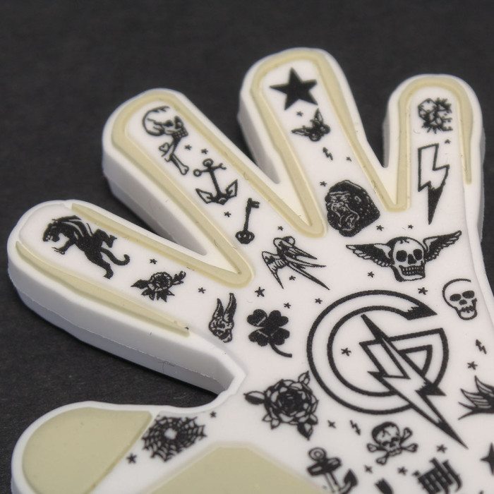 Keeper iD Goalproof INK Mini Glove Keyring White/Tattoo Navy