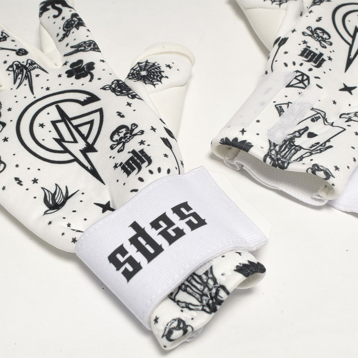  GPI002 Keeper iD Goalproof INK Goalkeeper Gloves White/Tattoo Navy 