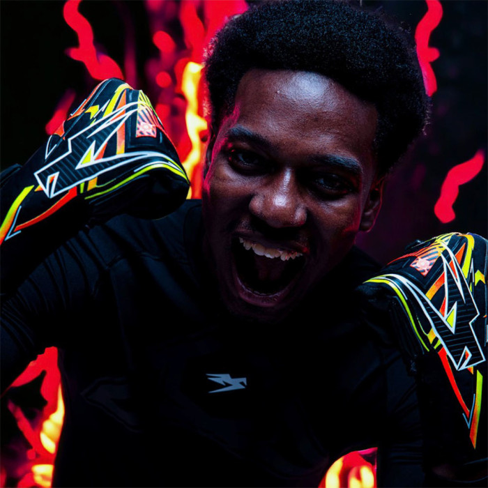 Kaliaaer PWRLITE Negative Flare Junior Goalkeeper Gloves Black/Red