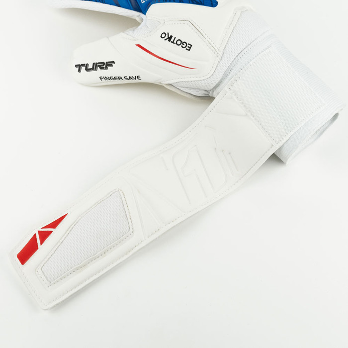 Rinat EGOTIKO VENGADOR SPINE TURF Junior Goalkeeper Gloves White/Blue/