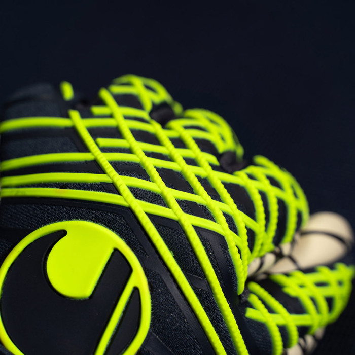 Uhlsport Prediction Ultragrip HN Goalkeeper Gloves navy/fluo yellow