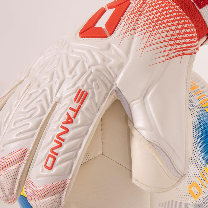  4802502600 Stanno Ultimate Grip III Junior Goalkeeper Gloves White/Re