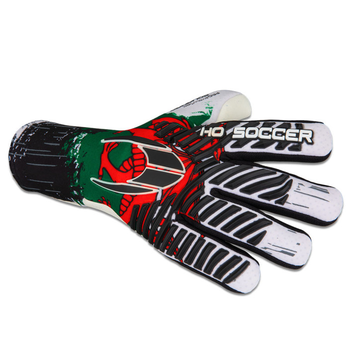 HO Soccer Pro Evolution SQUADRA WALES Goalkeeper Gloves White/Red/Gree