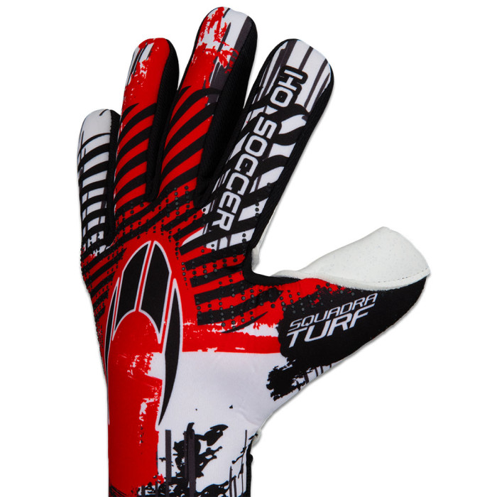 HO Soccer Squadra Turf Negative ENGLAND Goalkeeper Gloves White/Red