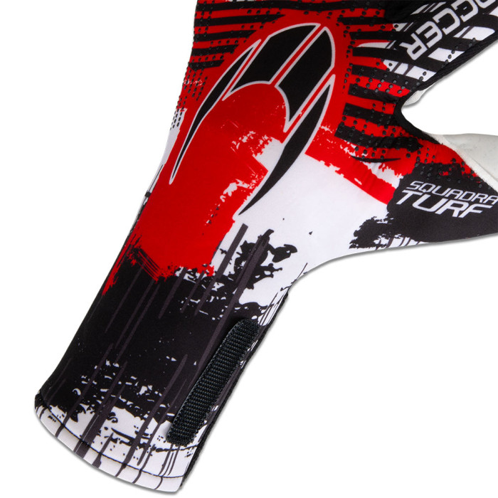 HO Soccer Squadra Turf Negative ENGLAND Goalkeeper Gloves White/Red