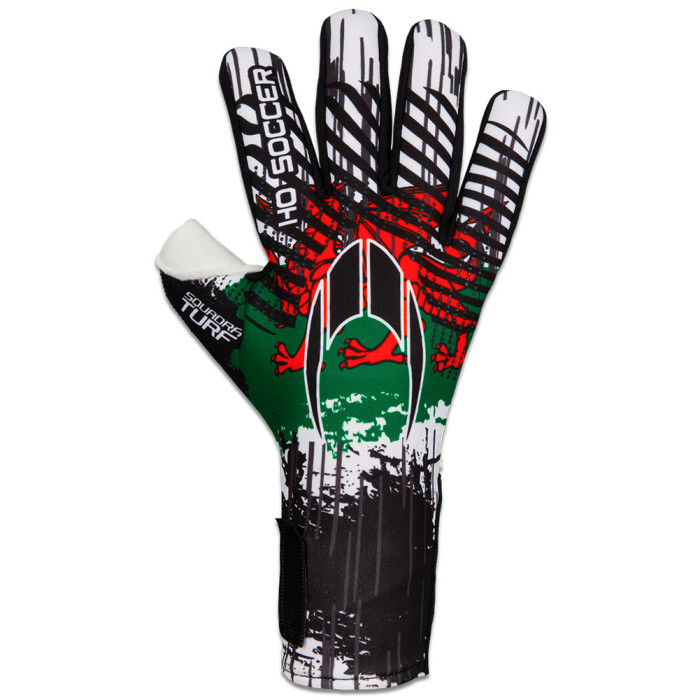 HO Soccer Squadra Turf Negative WALES Goalkeeper Gloves White/Red/Gree