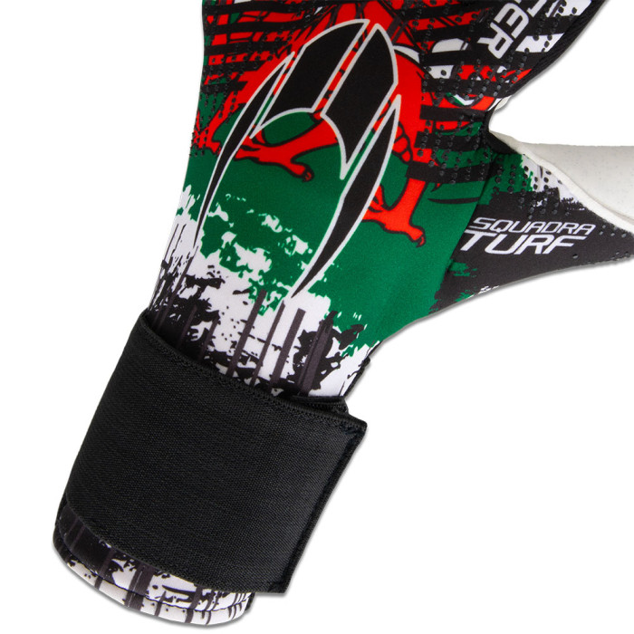 HO Soccer Squadra Turf Negative WALES Goalkeeper Gloves White/Red/Gree