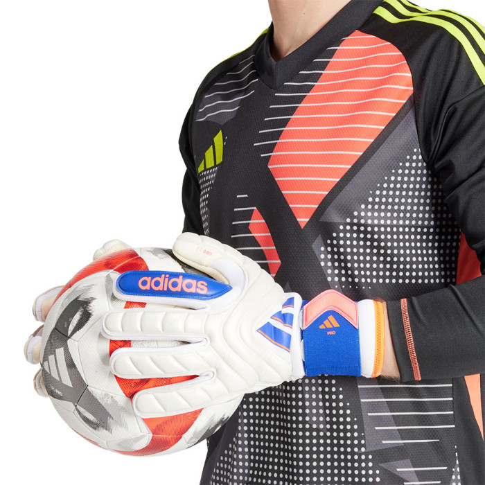  IS7585J adidas Copa GL Pro Junior Goalkeeper Gloves White/Blue/Red 