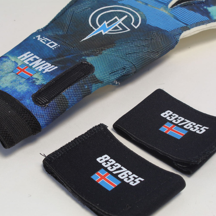 GP00124 Keeper iD Goalproof FORCE Goalkeeper Gloves Storm Blue