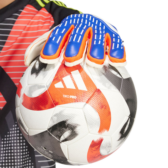 adidas Predator Match Fingersave EURO 2024 Lucid Blue / Solar Red