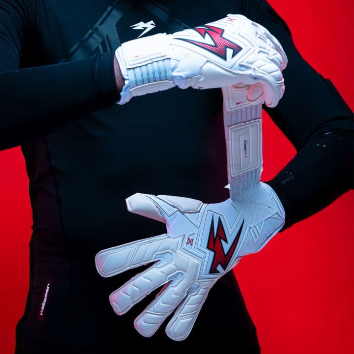 PPS0124 Kaliaaer PWR Pro Supreme Attack Junior Goalkeeper Gloves White
