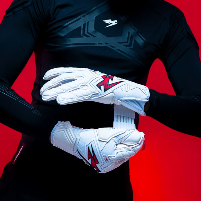 PPS0124 Kaliaaer PWR Pro Supreme Attack Junior Goalkeeper Gloves White