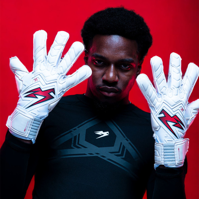 PPS0124 Kaliaaer PWR Pro Supreme Attack Junior Goalkeeper Gloves White