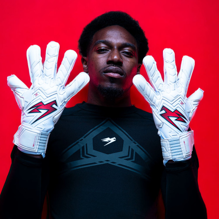 PPS0124 Kaliaaer PWR Pro Supreme Attack Junior Goalkeeper Gloves White
