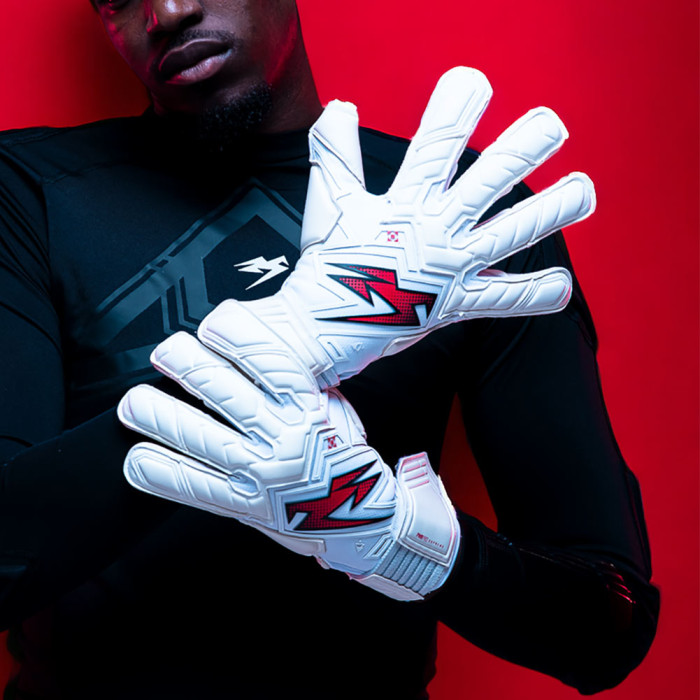 PPS0124 Kaliaaer PWR Pro Supreme Attack Junior Goalkeeper Gloves White