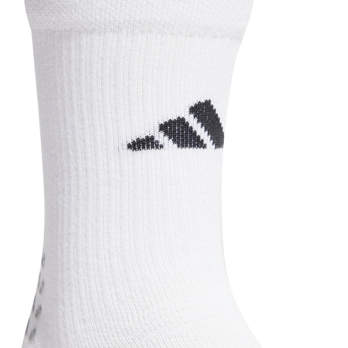  HN8837 adidas Football Crew Performance Grip Socks (White) 