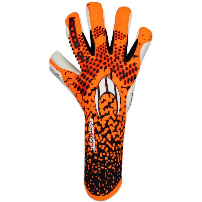  520360J HO Soccer Kontrol Knit Tech Aqua Junior Goalkeeper Gloves Ora