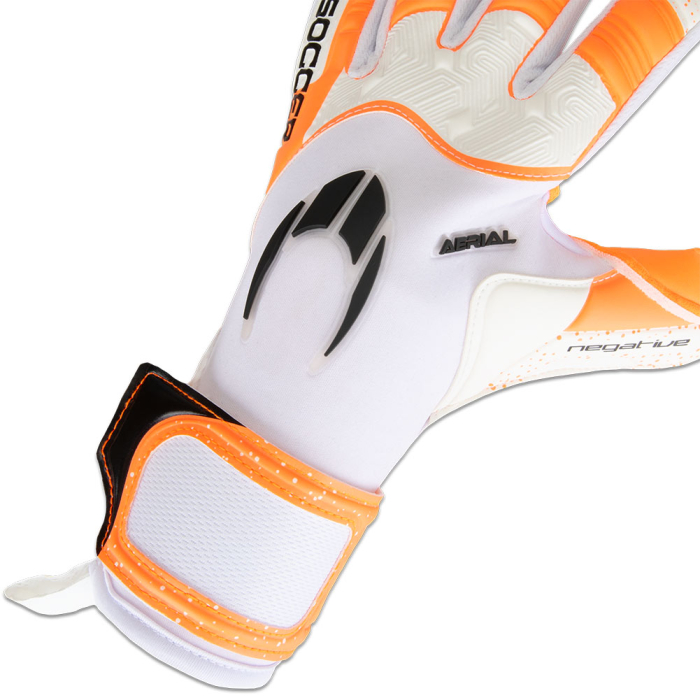  520378 HO Soccer Aerial II Negative Goalkeeper Gloves White/Orange 