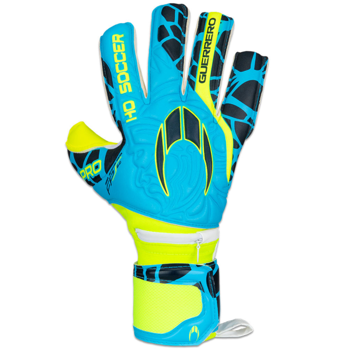 520364 HO Soccer Guerrero Negative Protek Aqua Goalkeeper Gloves Blue 