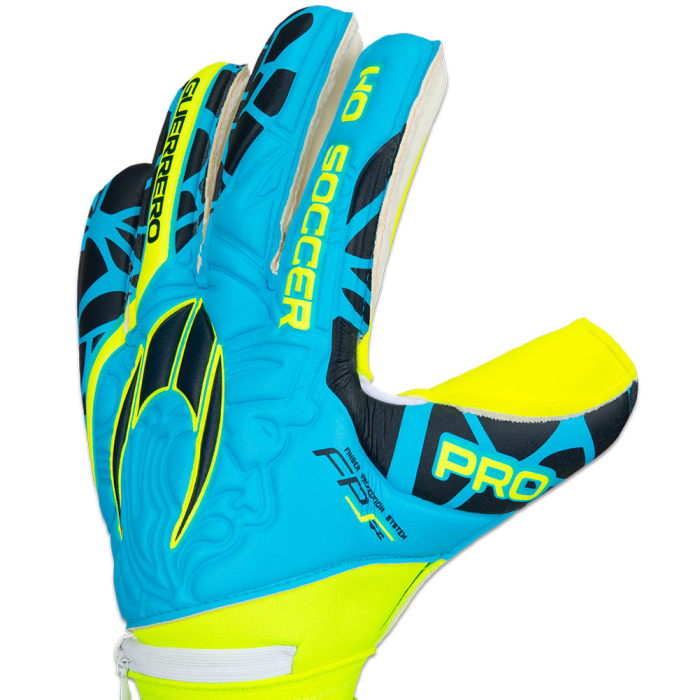 520364 HO Soccer Guerrero Negative Protek Aqua Goalkeeper Gloves Blue 