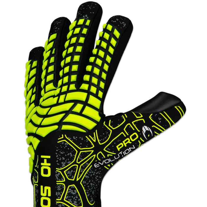  520371 HO Soccer Pro Evolution Goalkeeper Gloves Black/Lime Green 