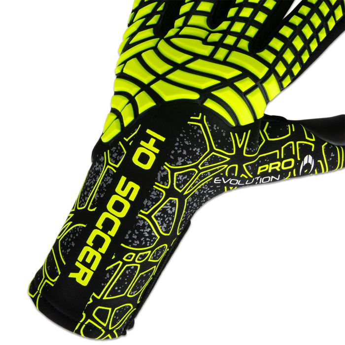  520371 HO Soccer Pro Evolution Goalkeeper Gloves Black/Lime Green 