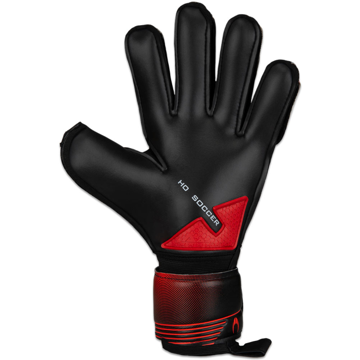  520377 HO Soccer One Protek Flat Goalkeeper Gloves Black/Red 