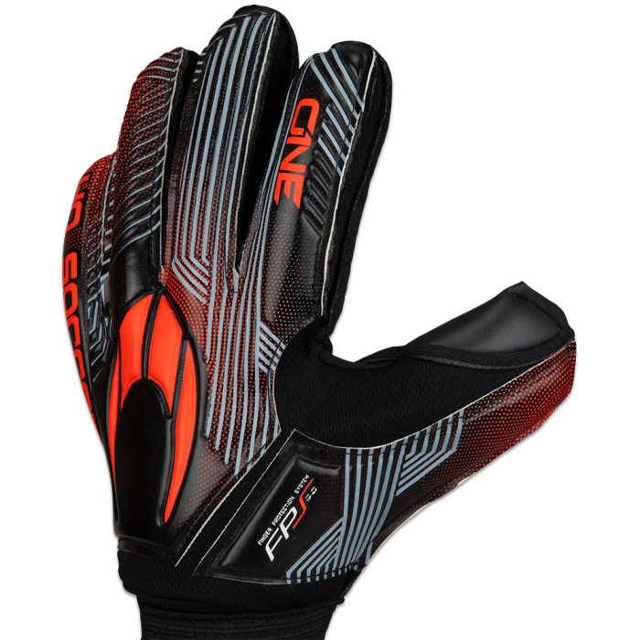  520377 HO Soccer One Protek Flat Goalkeeper Gloves Black/Red 