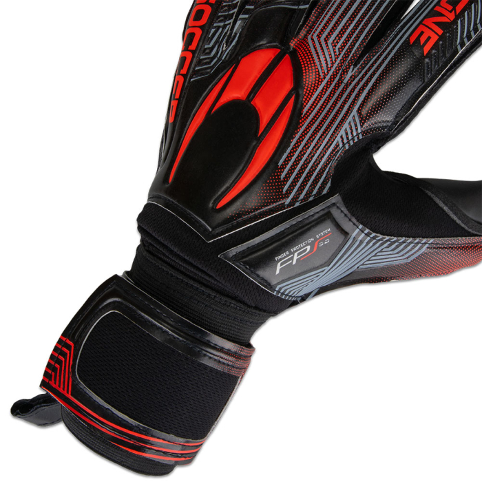  520377 HO Soccer One Protek Flat Goalkeeper Gloves Black/Red 