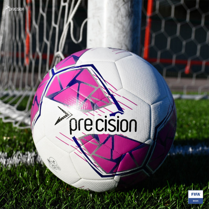 PRF264 Precision Fusion FIFA Basic Football White/Pink