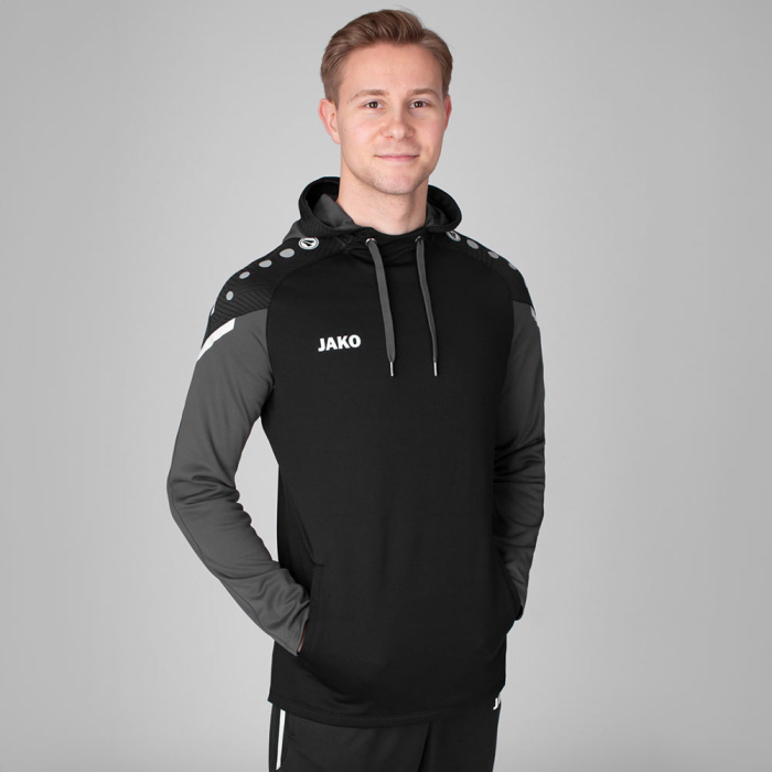 6722-804 JAKO Performance Training Hoodie (Black/Anthracite)