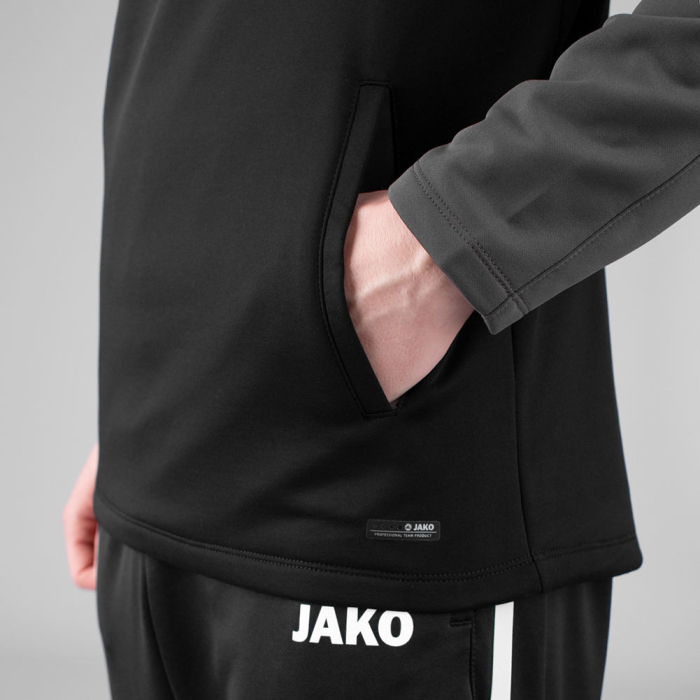 6722-804 JAKO Performance Training Hoodie (Black/Anthracite)