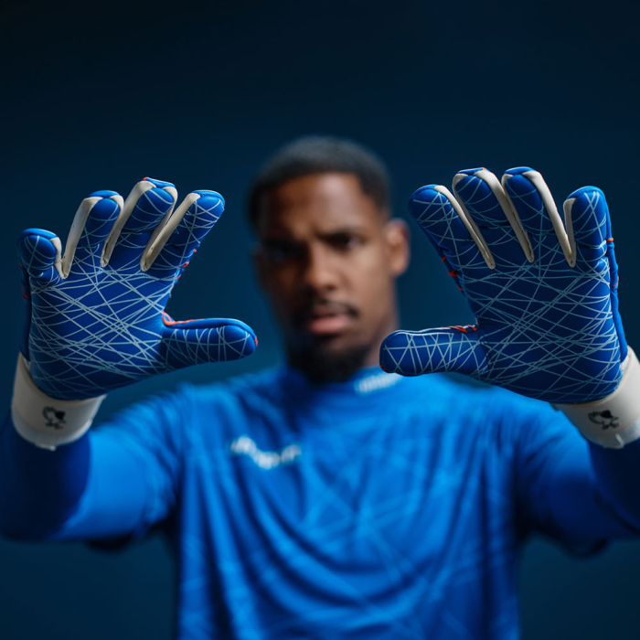 Uhlsport Prediction Ultragrip HN Maignan White/Royal/Fluo Red Gloves