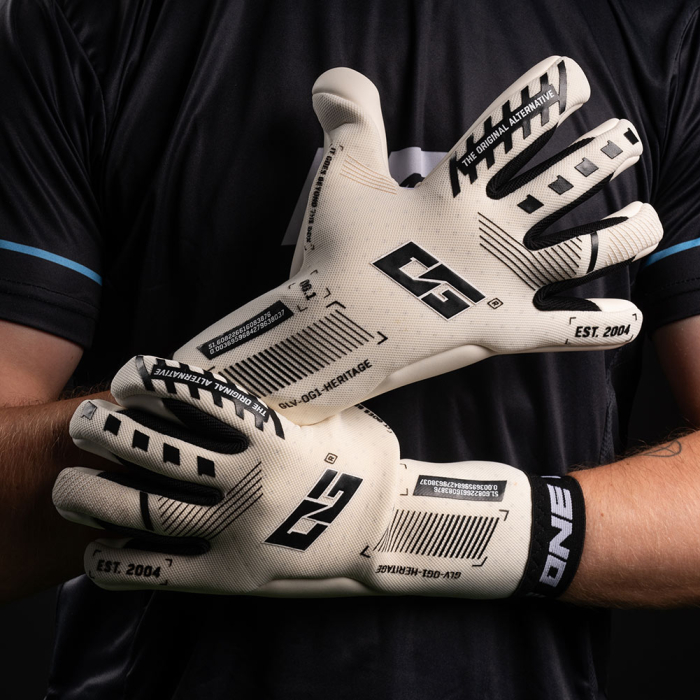 OG1-HERITAGE-SLJ ONE OG1 Heritage SL Junior Goalkeeper Gloves White
