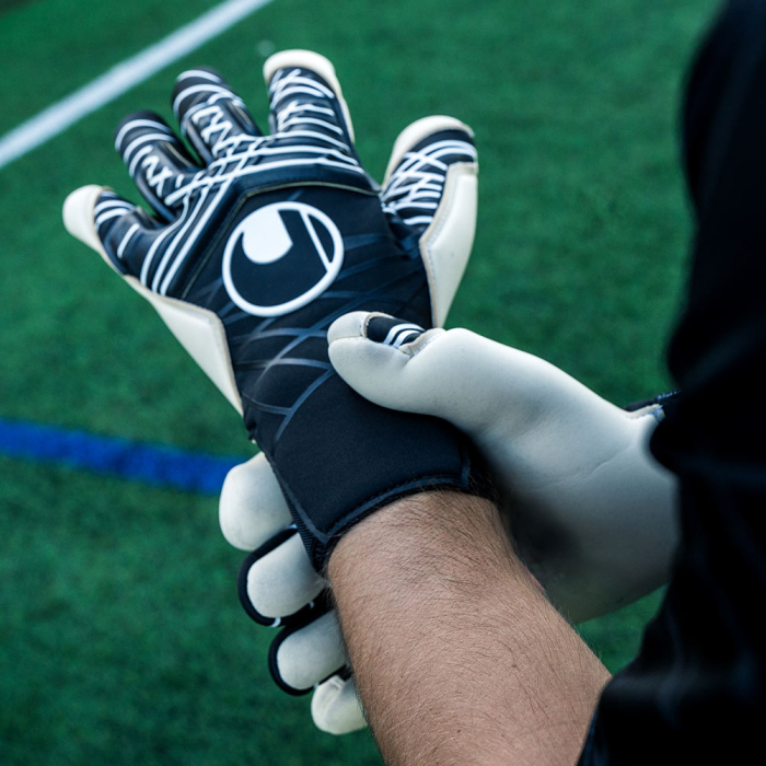 Uhlsport Prediction Absolutgrip SC NITE EDITION Goalkeeper Gloves Blac