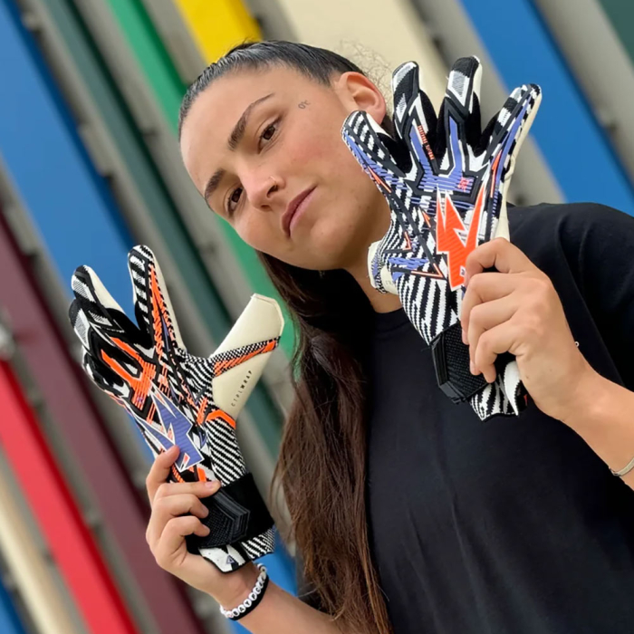 DAZZLE0224 Kaliaaer Z3RO Dazzle Goalkeeper Gloves Orange | Lavender