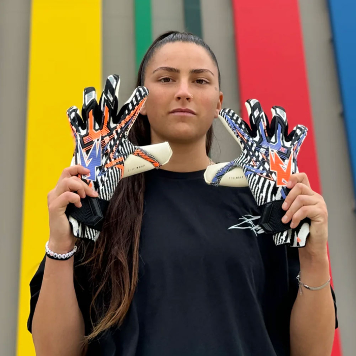 DAZZLE0224 Kaliaaer Z3RO Dazzle Goalkeeper Gloves Orange | Lavender