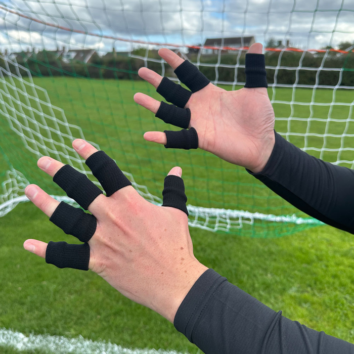 Keeper iD Goalkeeper Finger Wraps (Black) Finger Support Wraps