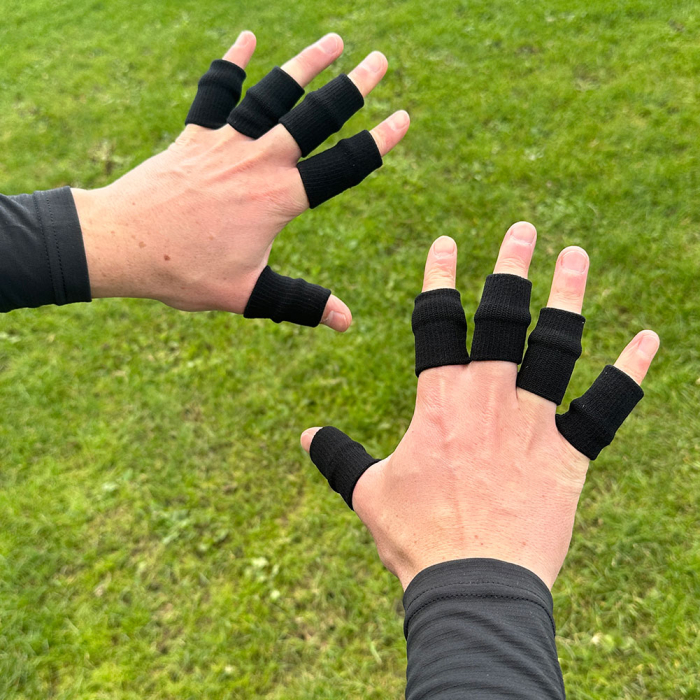 Keeper iD Goalkeeper Finger Wraps (Black) Finger Support Wraps