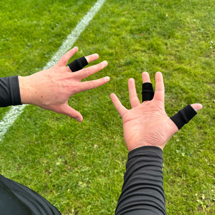Keeper iD Goalkeeper Finger Wraps (Black) Finger Support Wraps