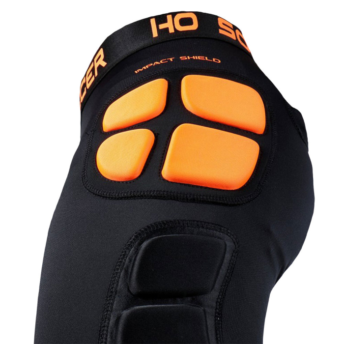 505599 HO Soccer Impact Shield Padded Under Shorts Black / Orange
