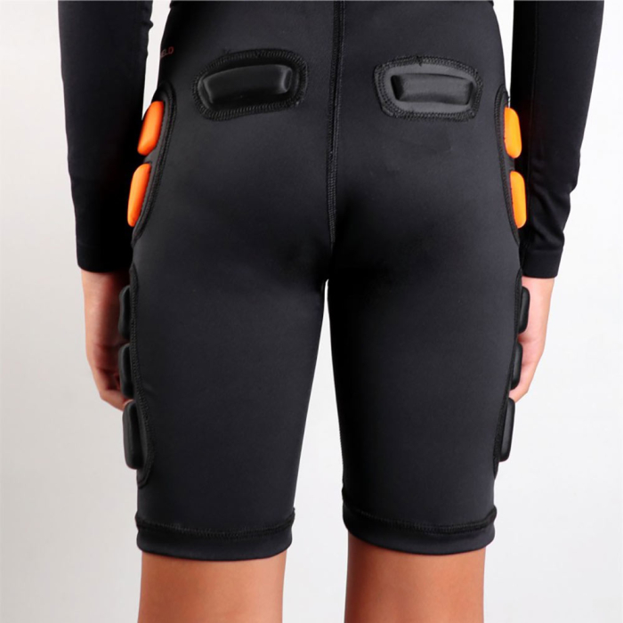 505598 HO Soccer Impact Shield Padded Junior Under Shorts Black / Oran