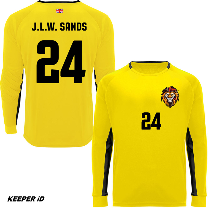 0413-302J Keeper iD Padded Goalkeeper Jersey Junior Yellow/Black