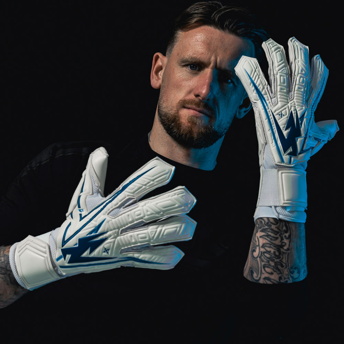 XT0124 Kaliaaer XT LTX Cobalt Goalkeeper Gloves White/Blue