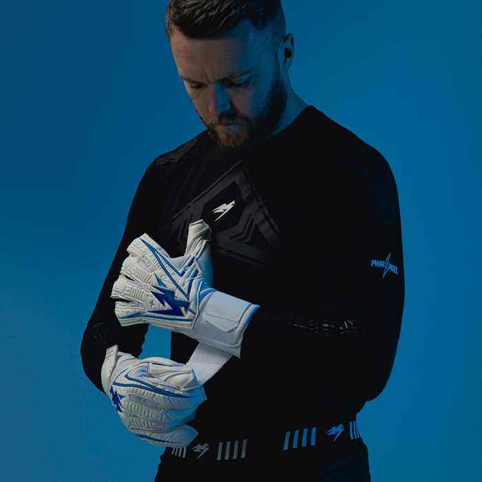 XT0124 Kaliaaer XT LTX Cobalt Goalkeeper Gloves White/Blue