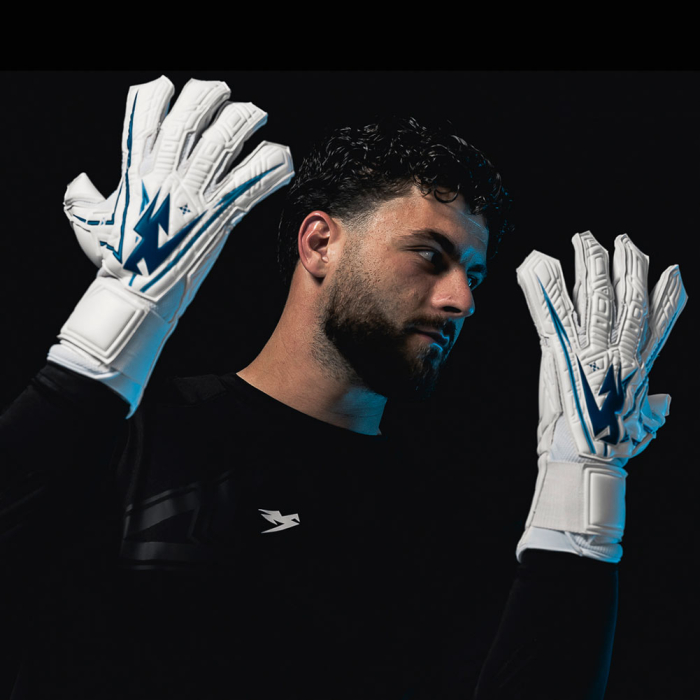 XT0124 Kaliaaer XT LTX Cobalt Goalkeeper Gloves White/Blue