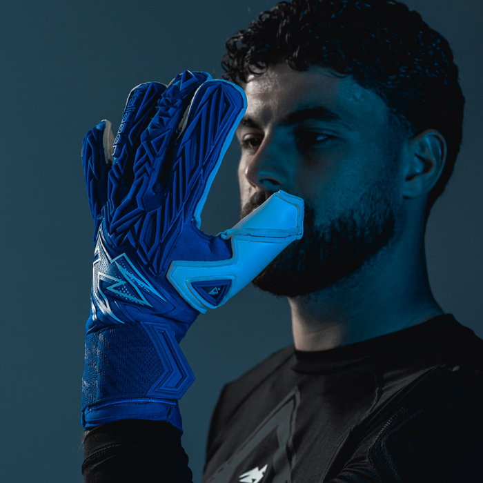 PPRO0324 Kaliaaer PWR Pro Sekure Cobal Goalkeeper Gloves Blue