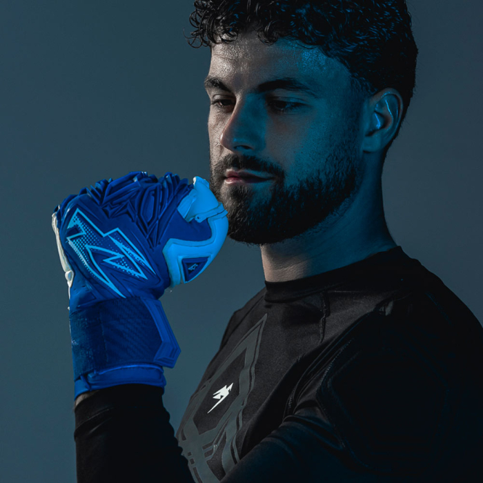 PPRO0324 Kaliaaer PWR Pro Sekure Cobal Goalkeeper Gloves Blue